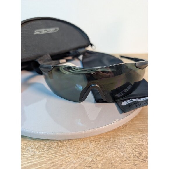 Ess Ice Naro Sunglasses Safety Military ANSI Z87 With Case Eyeshield - Picture 2 of 5